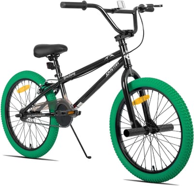 Joystar Brockway BMX-fiets - 20 inch - Handrem - Remmen - Achter V-brake - Pegs - Groen