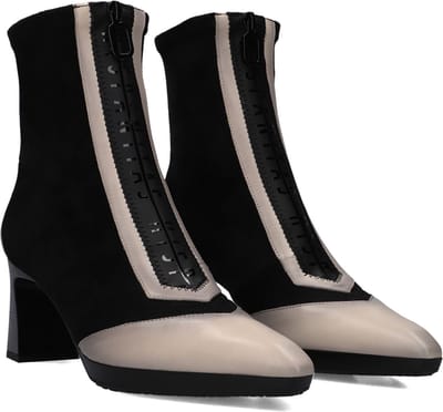 Hispanitas Hi254186 Enkellaarsjes - Enkelboots met rits - Dames - Zwart - Maat 40