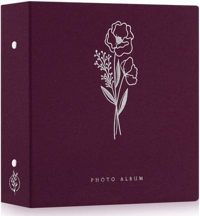 Dailygoods- Fotoalbum 600 Foto's - Insteekvakjes - Linnen Omslag - 10x15 cm - Waterdicht - Luxe Zilveren Print - Fotoboek