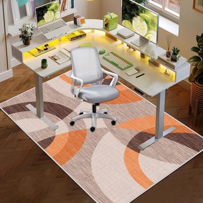 Bureaustoelonderlegger - Vloerbeschermer - Vloeren Beschermen - Antislip & Wasbaar - 120 x 150 cm - Grijs