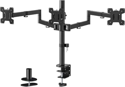 SCH® Monitor Arm 3 Schermen - Monitor Arm - Zwart - 15cm x 21cm x 44cm