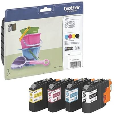 Brother LC-221BKCMY - Inktcartridge / Zwart / Geel / Magenta / Cyaan