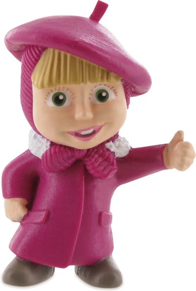 Masha and the Bear - Masha steekt de duim op - speelfiguurtje - 6 cm