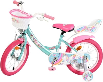 Kinderfiets - Loopfiets - Leren fietsen - Met zijwieltjes - 16 inch - Groen