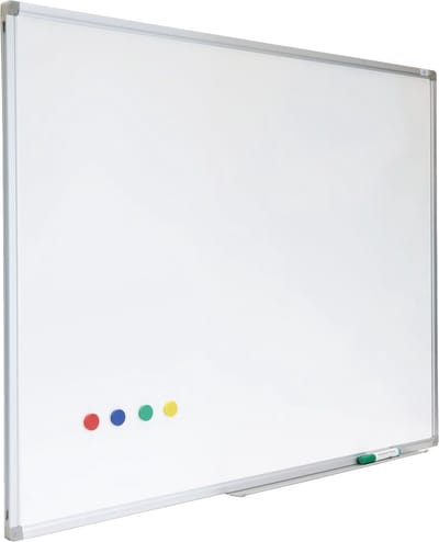 IVOL Whiteboard Premium met zilveren frame - 60 x 90 cm - Emaille - Magnetisch - Magneetbord - Memobord