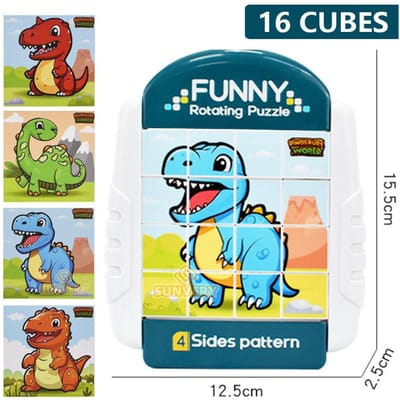4-IN-1 Draaibaar Puzzel ideaal voor Kinderen Fidget Speelgoed 3 4 5 6 7 8 Jaar Oude Puzzels in 1 Fijne Motoriek Cadeau Jongens & Meisjes Leeftijden 3+