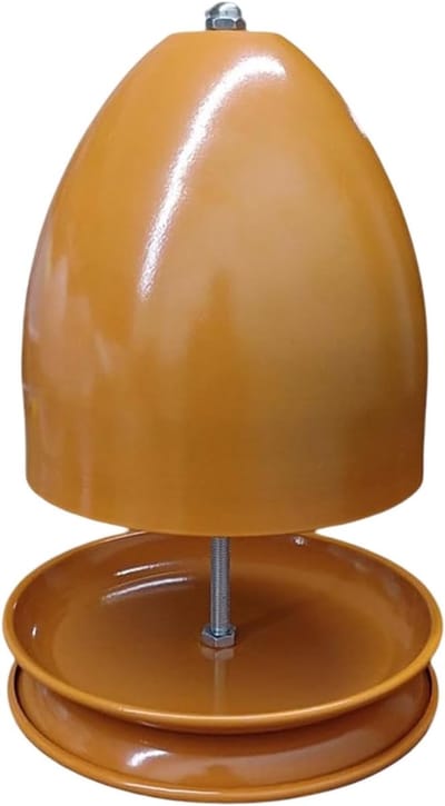 Theelicht Verwarming - Tafelkachel Kaarsen - Sfeer Creëren - Dubbelwandige Isolatie - 17.5 x 27 cm - Oranje