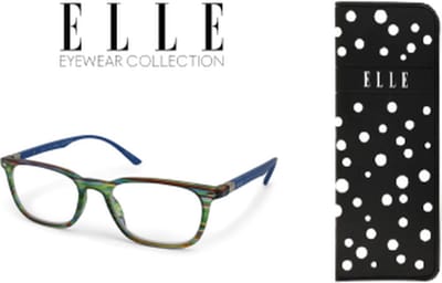 Leesbril Elle EL15937-Groen gestreept-+1.00