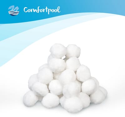 Comfortpool Filterbollen | 500 gram | Filtermedium voor zandfilterpompen | Herbruikbaar en uitwasbaar | Lange levensduur | Makkelijk in gebruik | 500 gram filterbollen doet hetzelfde als 18 kg filterzand |