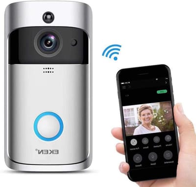Draadloze Video Deurbel - Slimme Camera - Huis Beveiligen - Nachtzicht Bewegingsdetectie - HD 720p - Zwart