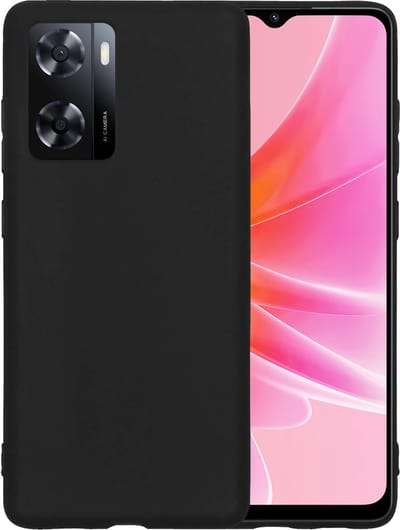 Hoesje - Geschikt voor OPPO A57 - Sterk & Shockproof - Hoes Cover - Siliconen Case - Telefoonhoesjes - Zwart