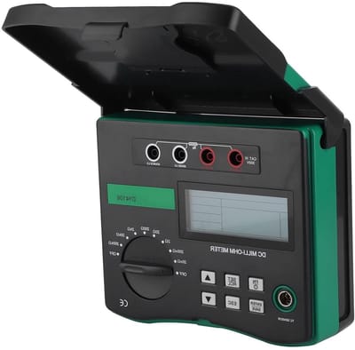 Circuit Weerstand Tester - Digitaal Ohm Meter - Componenten Testen - Temperatuur Compensatie - 20mΩ-200kΩ - Grijs
