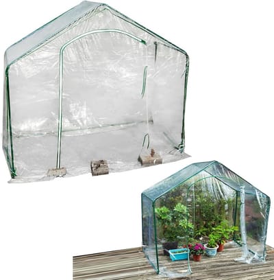 Kweekkas Cover - Mini Kas Deksel - Planten Beschermen - Waterdicht PVC Materiaal - 150 x 179 x 140 cm
