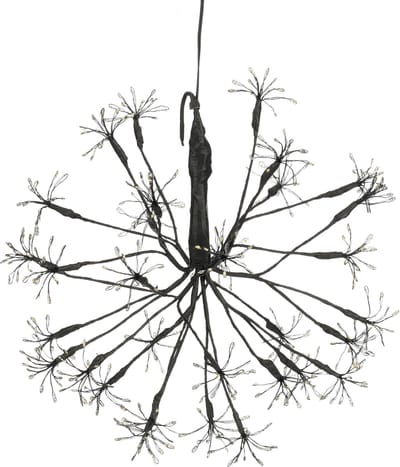 Luca Lighting Kerstverlichting Bal met Warm Witte LED Lampjes - Ø40 cm - Zwart