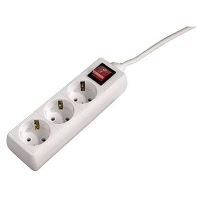 Hama Stekkerdoos met schakelaar - 3-voudig - 5m kabel - Wit