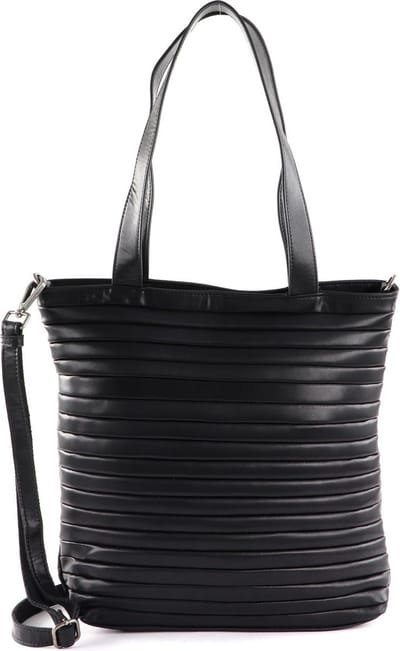 FREDsBRUDER Leren Schoudertas Tabily Shopper Black Zwart