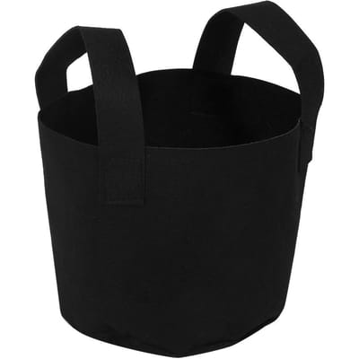 Zwarte Planten Kweekzak Groente Bloem Beluchting Plantpot Container (7 Gallon 30 x 35cm) black
