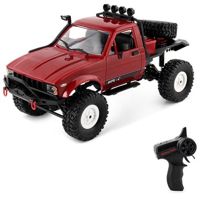 WPL Afstandsbediening Truck 1/16 Afstandsbediening Militaire Truck Off-road Auto 4WD 2.4GHz Klimauto 1 battery