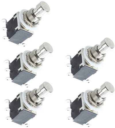 Dailygoods - DPDT Lock Footswitch - Professionele Stamping Guitar Effect Pedalen - Ideaal voor Muzikanten - Perfect voor Gitaar - Voetbediening Effect...