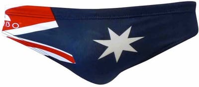 Turbo Australia Flag Zwemslip Rood,Blauw 5XL Man