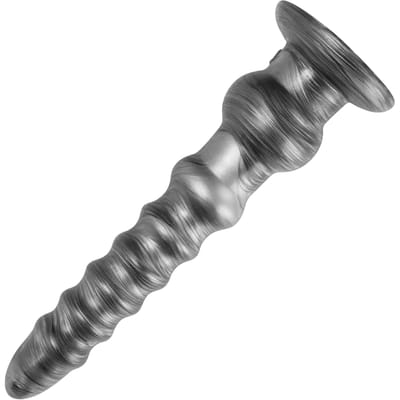 LoveToy - Vibrax Slider - Lange Vibrerende Anaal Dildo - 32 cm - Zilver