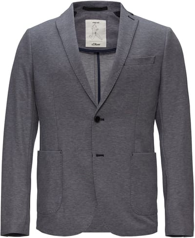 s.Oliver  Jacket Indoor Marine Blue Size: 46 | Blazers Outlet | Heren | Grijs