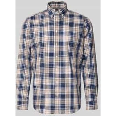 regular fit zakelijk hemd met button-downkraag