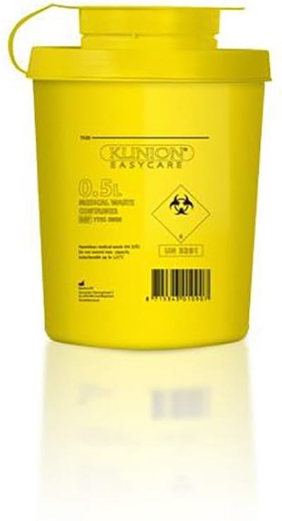 Klinion Naaldencontainer easy care 500 Milliliter, 1 stuk