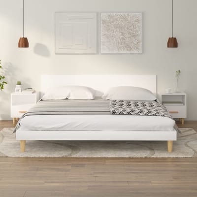 vidaXL - Nachtkastjes - 2 - st - 40x35x47 - cm - wit