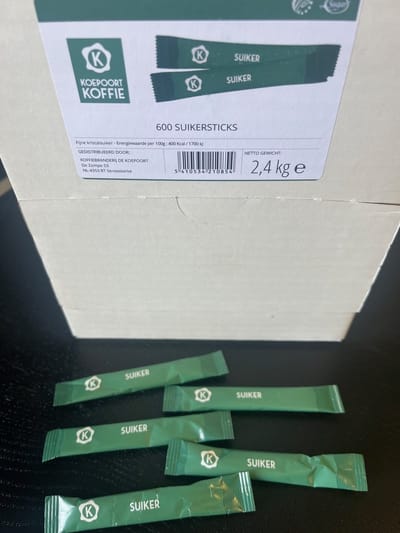 Suikersticks / suikerzakjes professional 600 st. a 4 gram - Koepoort Koffie