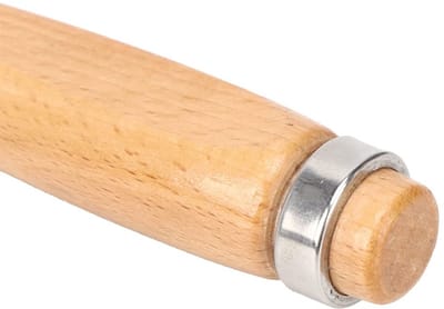 JHUBERS- Houtbeitel 38 Mm - Duurzaam Cr-V Staal - Platte Beitel - Houten Handvat - Eenvoudige Bediening - Comfortabel Gebruik
