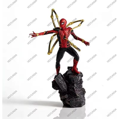 Marvel Spider Man Super-héros Spiderman 18cm Figurine d'action Spider-Man Anime Décoration Collection Jouets Figurine Amis Garçons Cadeaux W143625WW- black
