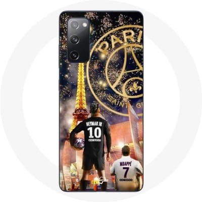 Coque pour Samsung Galaxy S20 FE PSG Neymar et Mbappé Joyeux noël