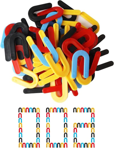 U-vormig Tegelnivelleersysteem - Plastic Spacers voor Vloerplaten, Voegen en Deckplaten (1.5+3+5+6mm - 600 Stuks) - Perfect voor Tegelwerk en Renovatie