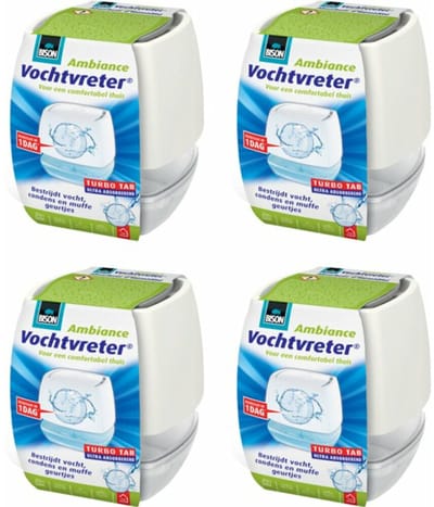 Bison - Vochtvreter Ambiance - 4 x 100 gr - Voordeelverpakking