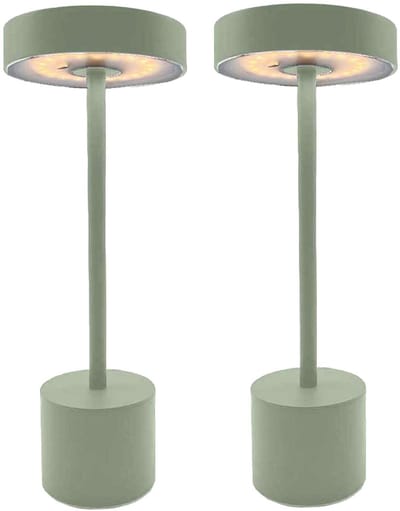Set van 2 draadloze tafellampen H30CM ROBY