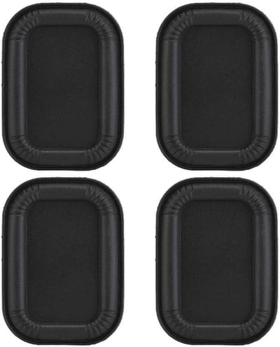 Dailygoody - Luidspreker trillingsplaat - 45 mm basluidspreker - Verbeterde basweergave - Zwart - Rubber trilplaat - Ideaal voor DIY projecten - 4 stu