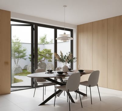 Ovale Eettafel Ferris | Bruin Eikenhout | 180 cm | Zwart Metaal | Tijdloos Design | Novihome