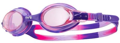 Zwemgoggles voor Kinderen met Spiegelende Lens en UV-bescherming - Roze/Paarse Kleur