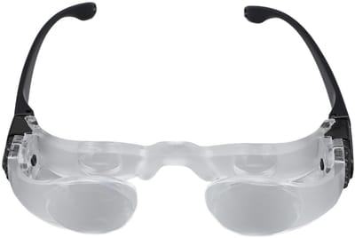 Dailygoods- Verrekijkerbril 4x Vergrootglas - Gepolariseerde Clipfilter - Verstelbare Neuspad - Telescoopbril - Ergonomisch Ontwerp - Handsfree Vissen - Visbril