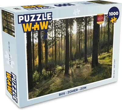 Puzzel Bos - Zomer - Zon - Legpuzzel - Puzzel 1000 stukjes volwassenen