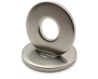 Metalen Ringetjes - Platte Sluitringen - Bevestigen van Onderdelen - Roestvrij A2 Staal - M4 x 16 mm - Zilverkleurig