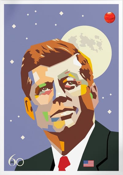 60 Years Of We Go To The Moon | Space, Astronomie & Ruimtevaart Poster | A3: 30x40 cm