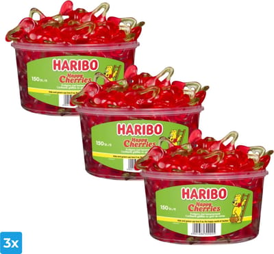 Haribo Kersen (3x 150 stuks)