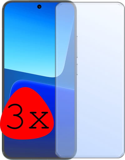 Screenprotector - 3 Stuks Geschikt voor Xiaomi 13 - Extra Sterk - Beschermglas - Gehard Glas - Tempered Glass - Screen Protector