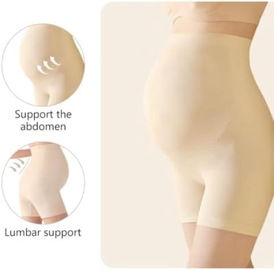 Zachte Zwangerschapsshorts met Hoge Taille - Ideaal onder Jurken
