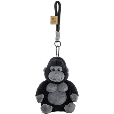 Chimpansee Pluche Sleutelhanger Gorilla Pluche Speelgoed Rugzak Decor Schattig Cartoon Opgezadeld Dier Pluche Hanger Cadeau voor Mannen Tas Hanger gray