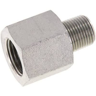 3/8'' NPT x 1/2'' NPT M/F Verzinkt Stalen Verloopring 210 Bar - Hydrauliek - FL2S-MF-EZ-038N-012N
