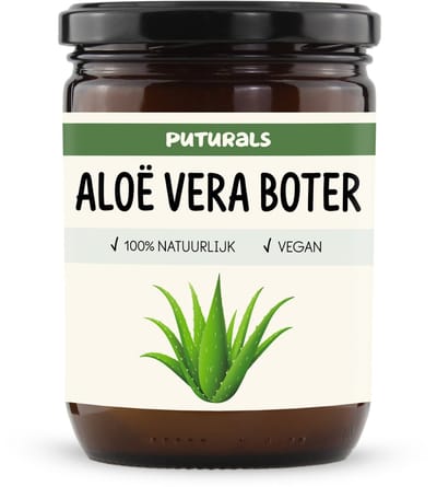 Puturals Aloe Vera Boter 100% Natuurlijk - 500ml - Hydraterend en Verzorgend - Aloe Vera voor Huid, Haar en Lichaam - Natuurlijk Alternatief voor Gel en Crème