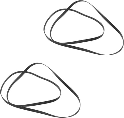 Allecta - Platenspeler Aandrijfriem Set voor Pioneer Draaitafels - Vervangende Rubberen Aandrijfriemen - Compatibel met PL-Z91, PL-Z92, PL-Z93, PL-Z94, PL-Z95 - 2 Stuks